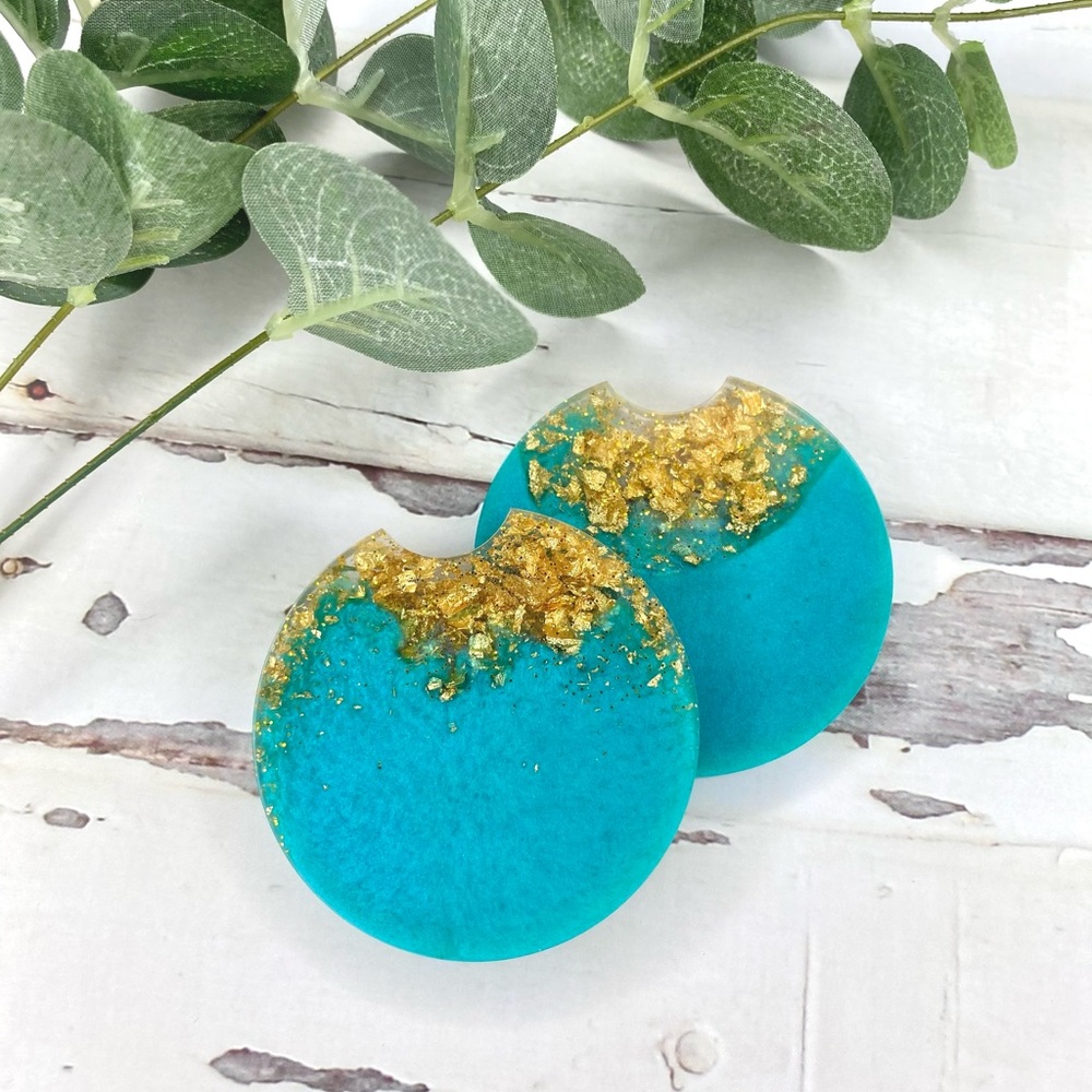 Blue Car Coasters | Set of 2 Car Coasters